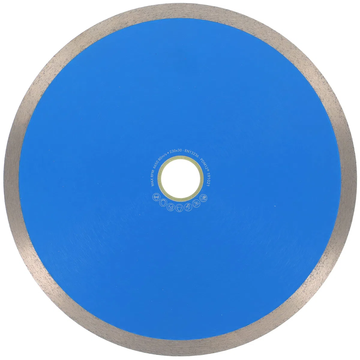 PRODIAMANT Disque à tronçonner diamanté Carrelage professionnel 230 mm x 30/25,4 mm F702 ProRim pas d'éclats pour les carreaux émaillés Grès cérame et pierre naturelle