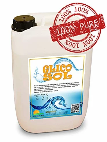 Glycolles propiléques pur concentré à diluer, 5 litres pour installations solaires.