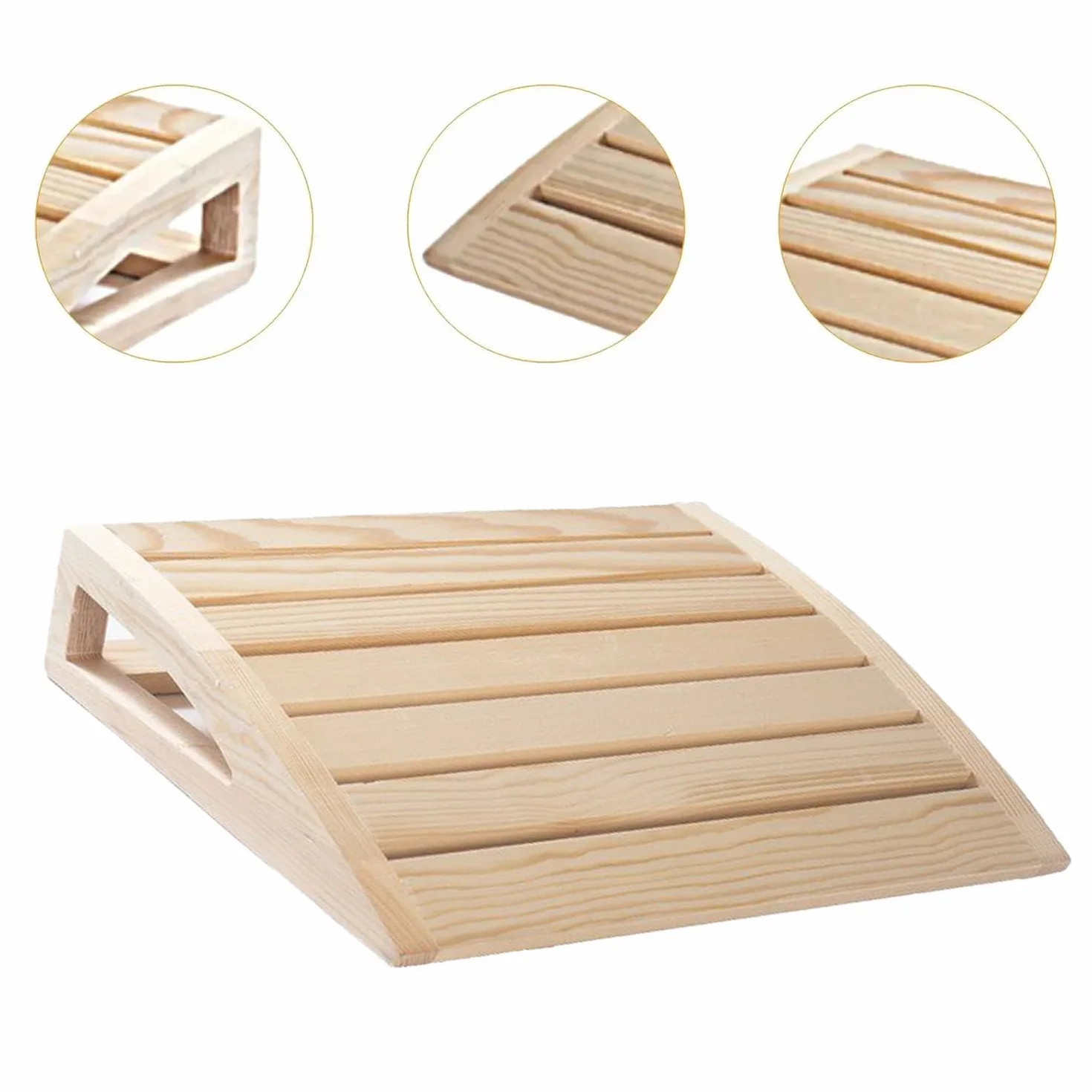 Lot De 2 Appuie-Tête Ergonomiques En Bois Pour Sauna,Oreiller De Sauna En Bois,Oreiller De Salle De Sauna Confortable Appui,Confortable Et Large,Allongez-Vous Et Détendez-Vous