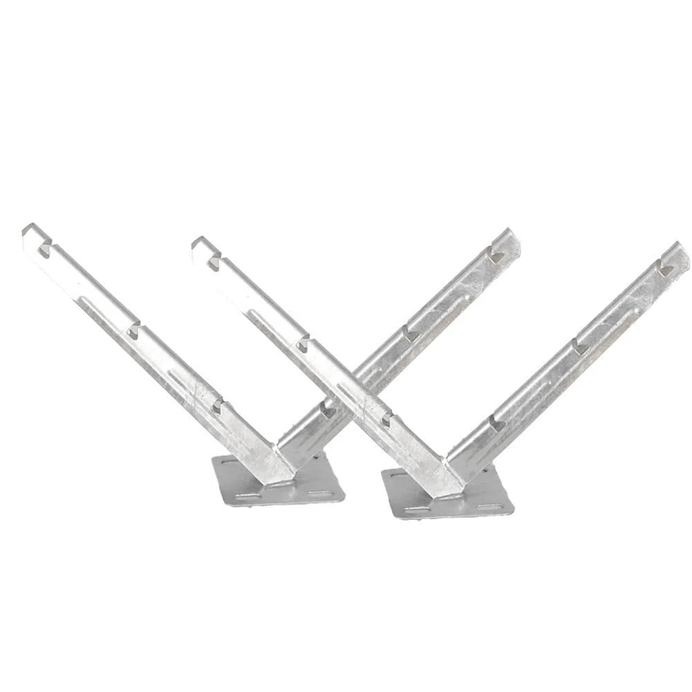 GZHERVICES 1 Paire De Supports De Fil De Rasoir, Support en V Galvanisé À Chaud, Support De Fil De Clôture De Jardin en Accordéon en Rouleau, Support D'extension De Fil Barbelé