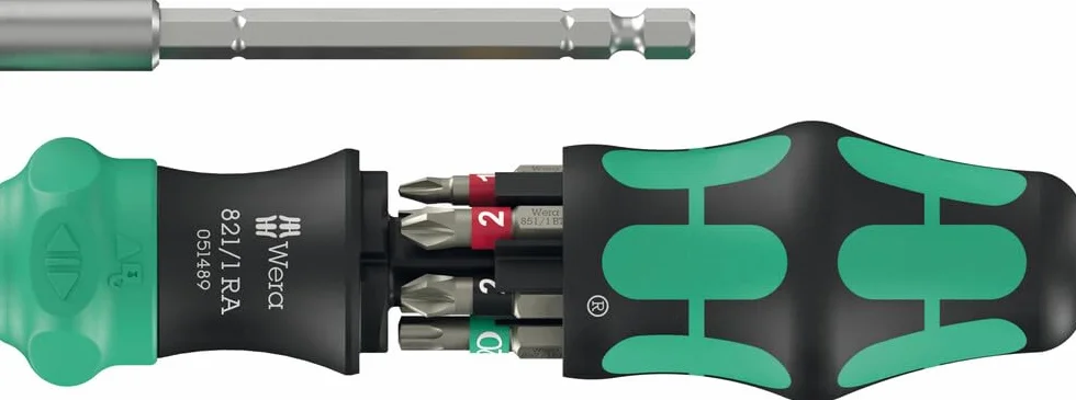 Wera 05051519001 Kraftform Kompakt 28 RA 1, 6 pièces