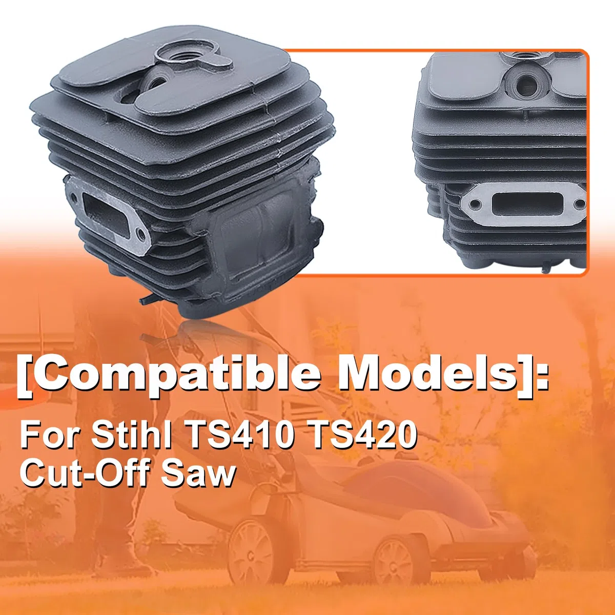 50mm Cylinder Piston Gaskets Kit For Stihl TS410 TS420 TS 410 420 Cut-Off Saw, Cylindre Piston Kit, Spark Plug, Decompression Valve, Plug, Fuel Filter