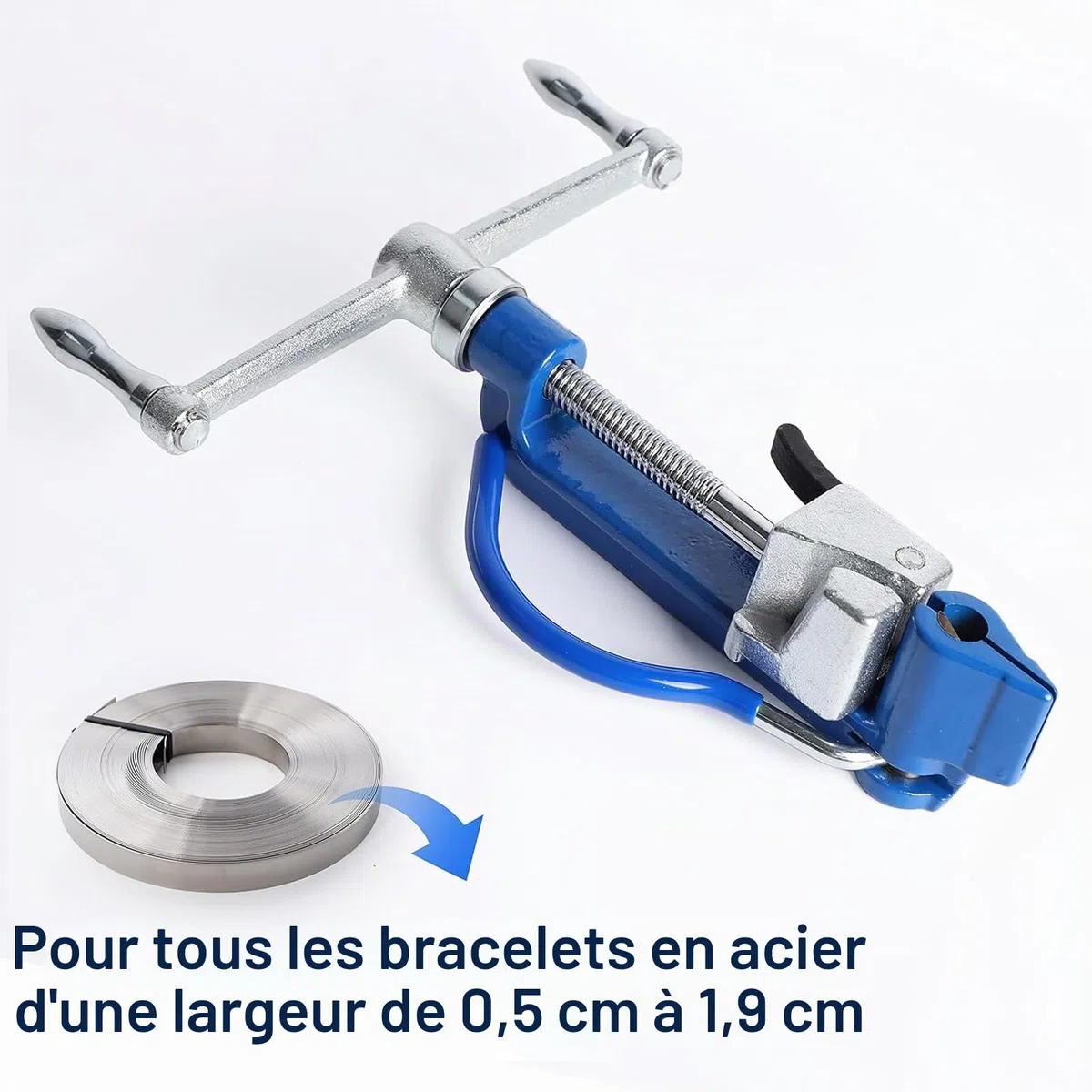 Tendeur de Cerclage Pince à Cerclage Outil de Serrage Feuillard Manuel en Spirale Pour Fixation Emballage Regroupement Bateaux Acier Inoxydable Professionnel Industriel