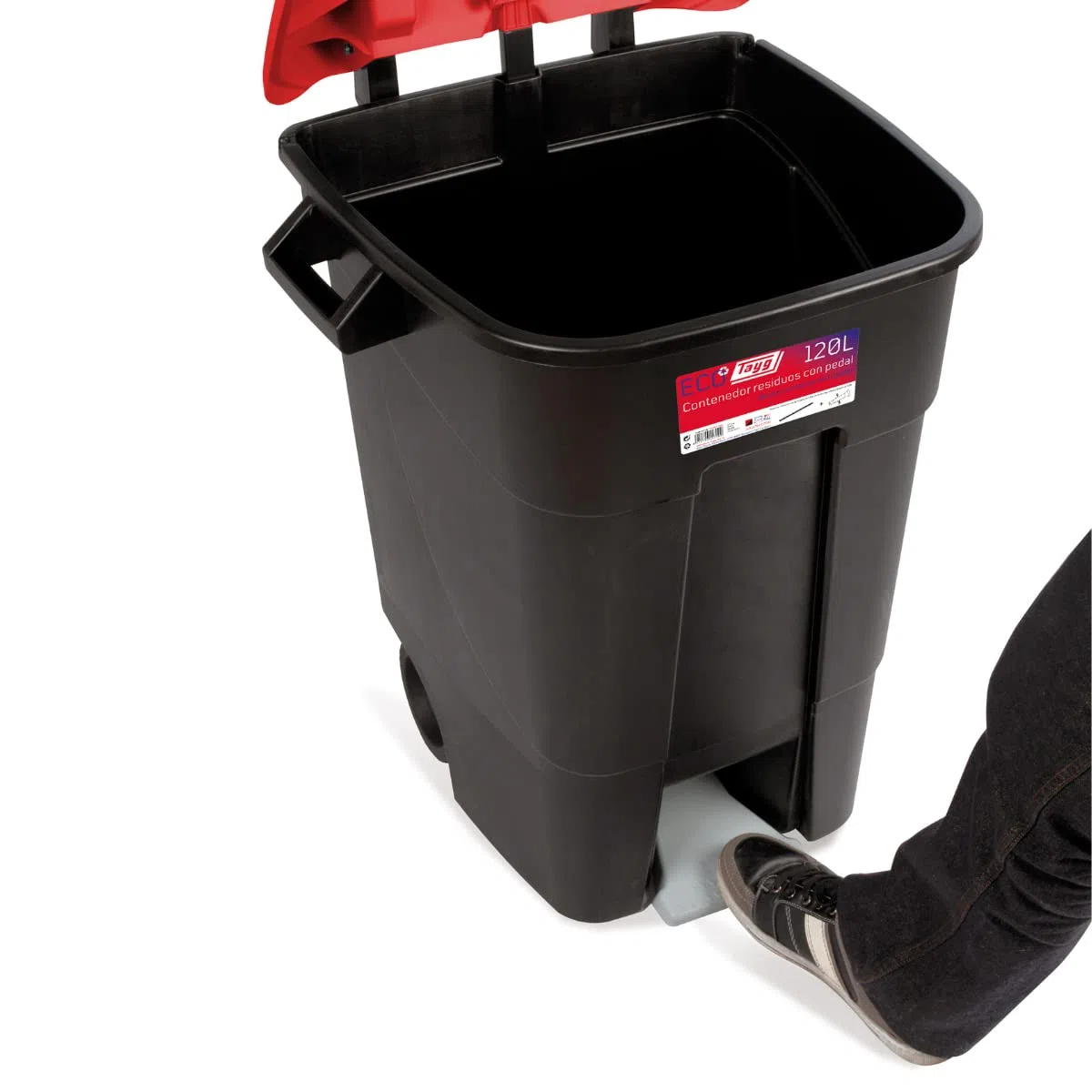 Tayg 423109 Conteneur à déchets EcoTayg 120P, Rouge