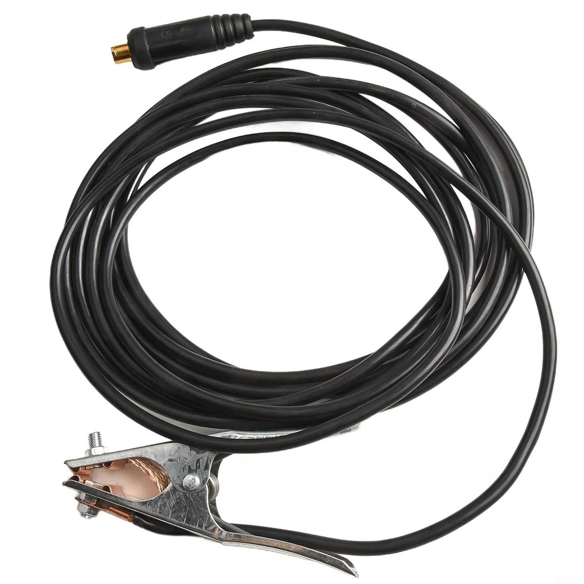 Câble de soudage et de terre, 300 A pour machine à souder MMA avec poignée résistante à la chaleur pour chantiers navals et mines (7 m)