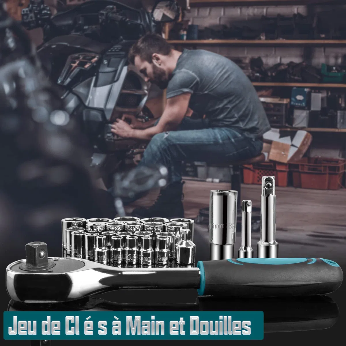 Mallette à Outils 257 Pièces Caisse à Outil Complete - Sundpey Boite a Outils Portable Marteau Pinces Tournevis Clé Douille Ruban Mesurer Kits d'Outils Réparation Combiné