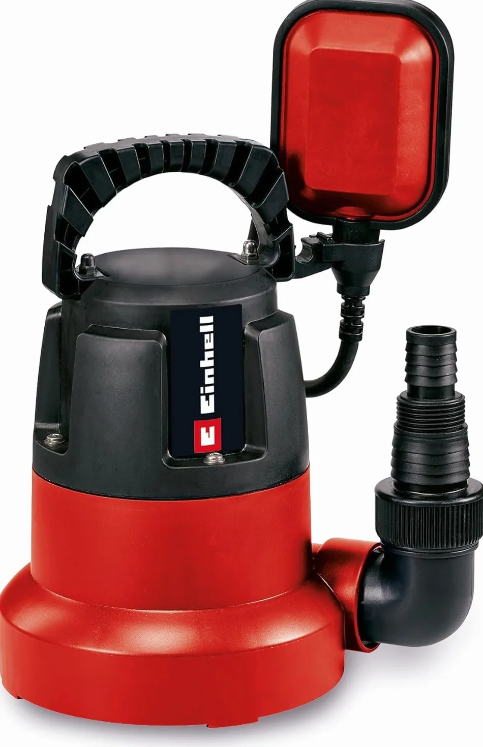 Einhell Pompe d'évacuation pour eaux claires GC-SP 3580 LL (350 W, Hauteur de refoulement 7,5 m, Câble d‘alimentation 10 m, Corps en PVC, Poignée de transport)
