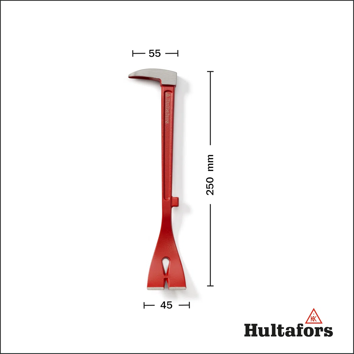 Hultafors 824210 Extracteur de clous en acier au bore, extra robuste, fer à levier 3 en 1, outil de démolition pour artisans
