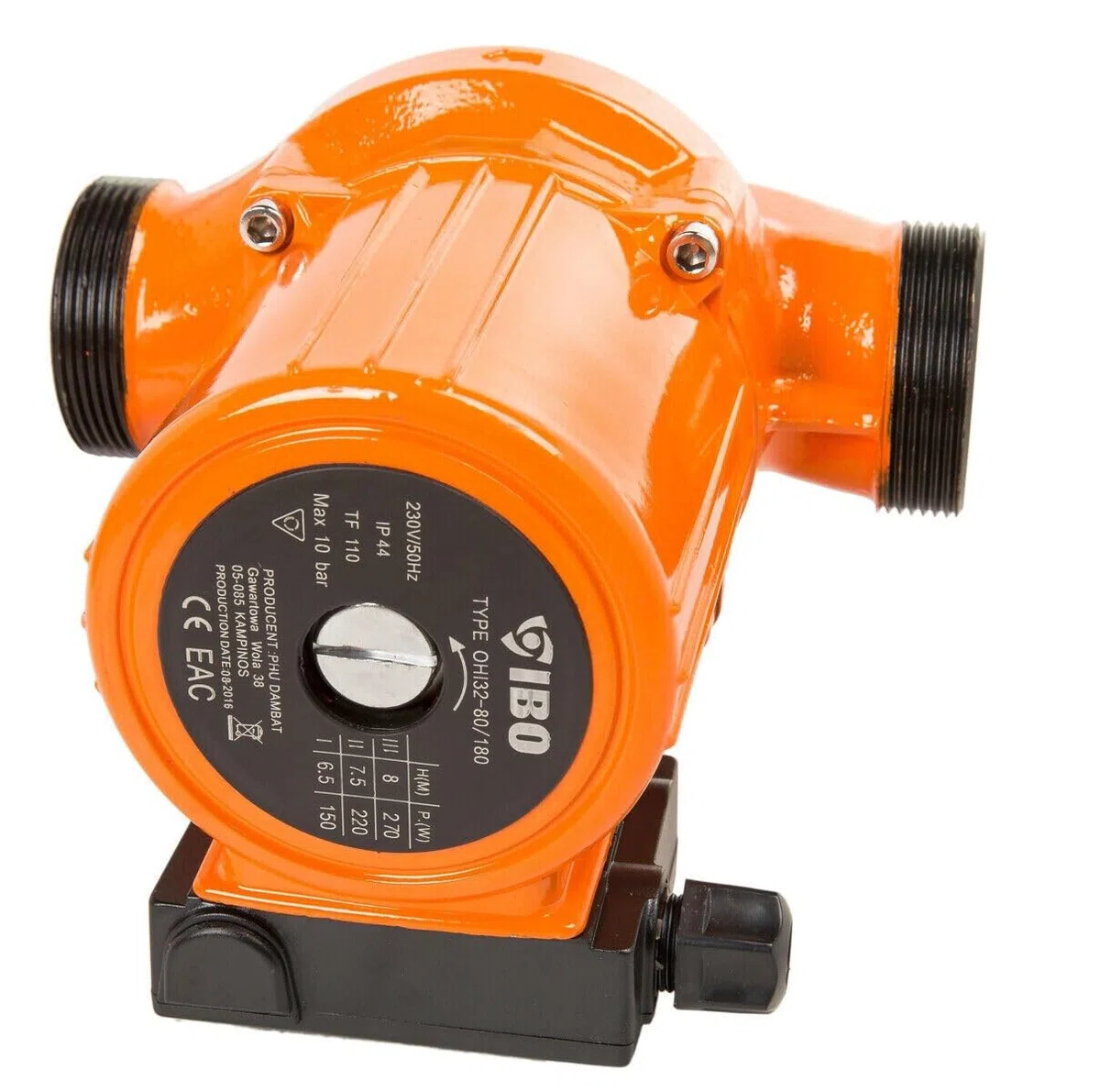 Pompe de circulation IBO OHI 32-60/180 - 3 niveaux - Pompe de chauffage à eau chaude