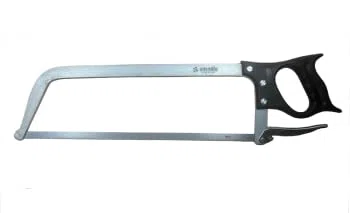 Ausonia - Scie de boucher avec structure en aluminium et lame en acier inoxydable 45 cm pour boucher pour la coupe de viande, d'os et surgelés