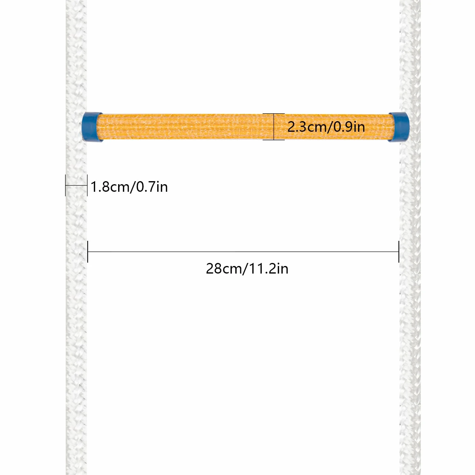 Échelle en corde de sécurité, 10 m, avec 2 mousquetons, réutilisable, légère et compacte, pour fenêtres, balcons, capacité de charge de 200 kg