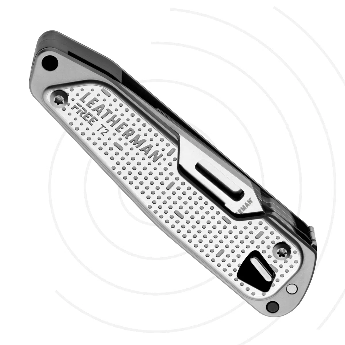 Leatherman Free T2 Outil Multifonction - 8-en-1 Outils avec Couteau, Aiguille et Tournevis - Ouverture Magnétique, Léger, Moins de 100g - Acier Inoxydable