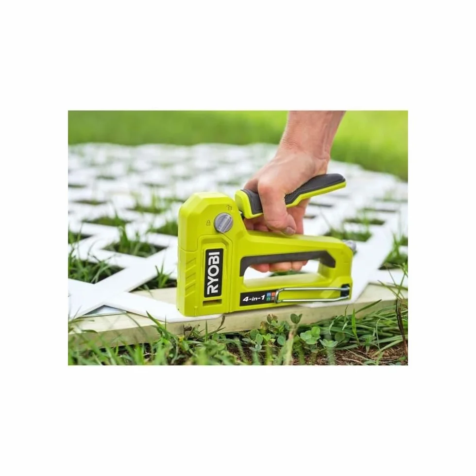 RYOBI - Agrafeuse Cloueuse 4-en-1 - RHFST4IN1 - Manuelle, Corps Métal, Agrafes T50/T25/JT21, Pointes 18G