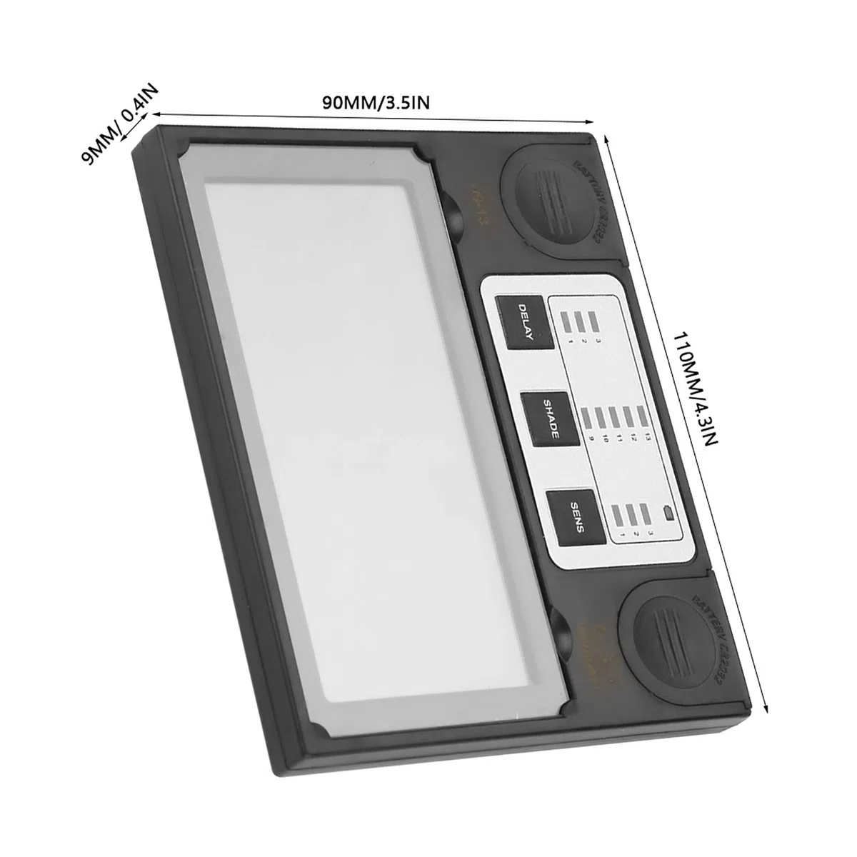 Lentille de Soudage électronique Horizontale Solaire Automatique LCD Gradation Casque de Soudage Ombre Soudeur Filtre Lunettes Sensibilité Réglable