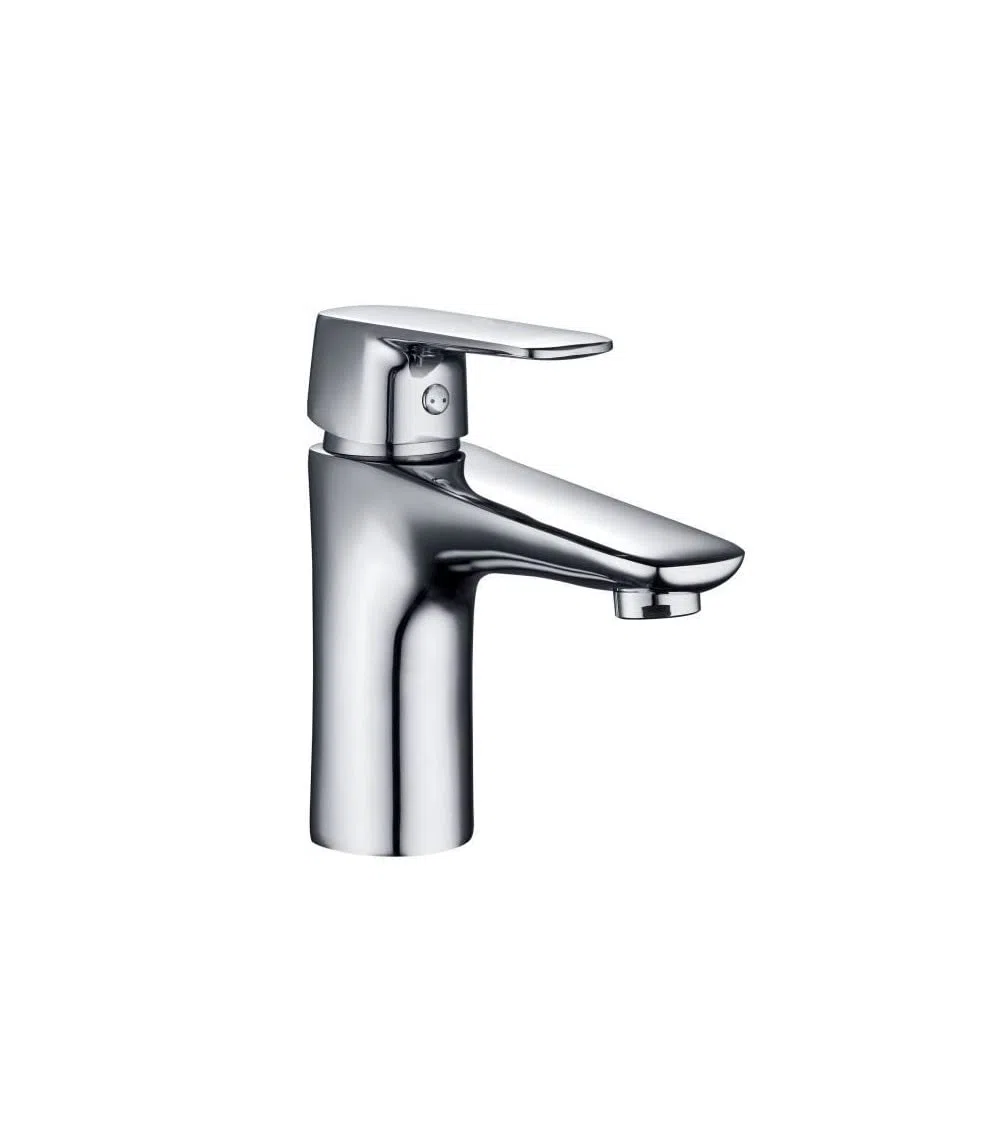 Edouard Rousseau - Mitigeur Lavabo Dunedin - Aérateur Réducteur de Débit - 161 (Hauteur) x 117 (Saillie) mm - Chromé