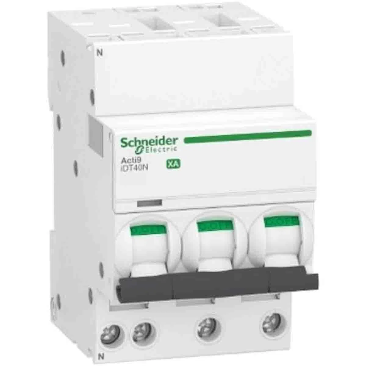 Schneider Electric - Acti9 iDT40N - disjoncteur modulaire - 1P+N D 6A 6000A/10kA - A9P34606