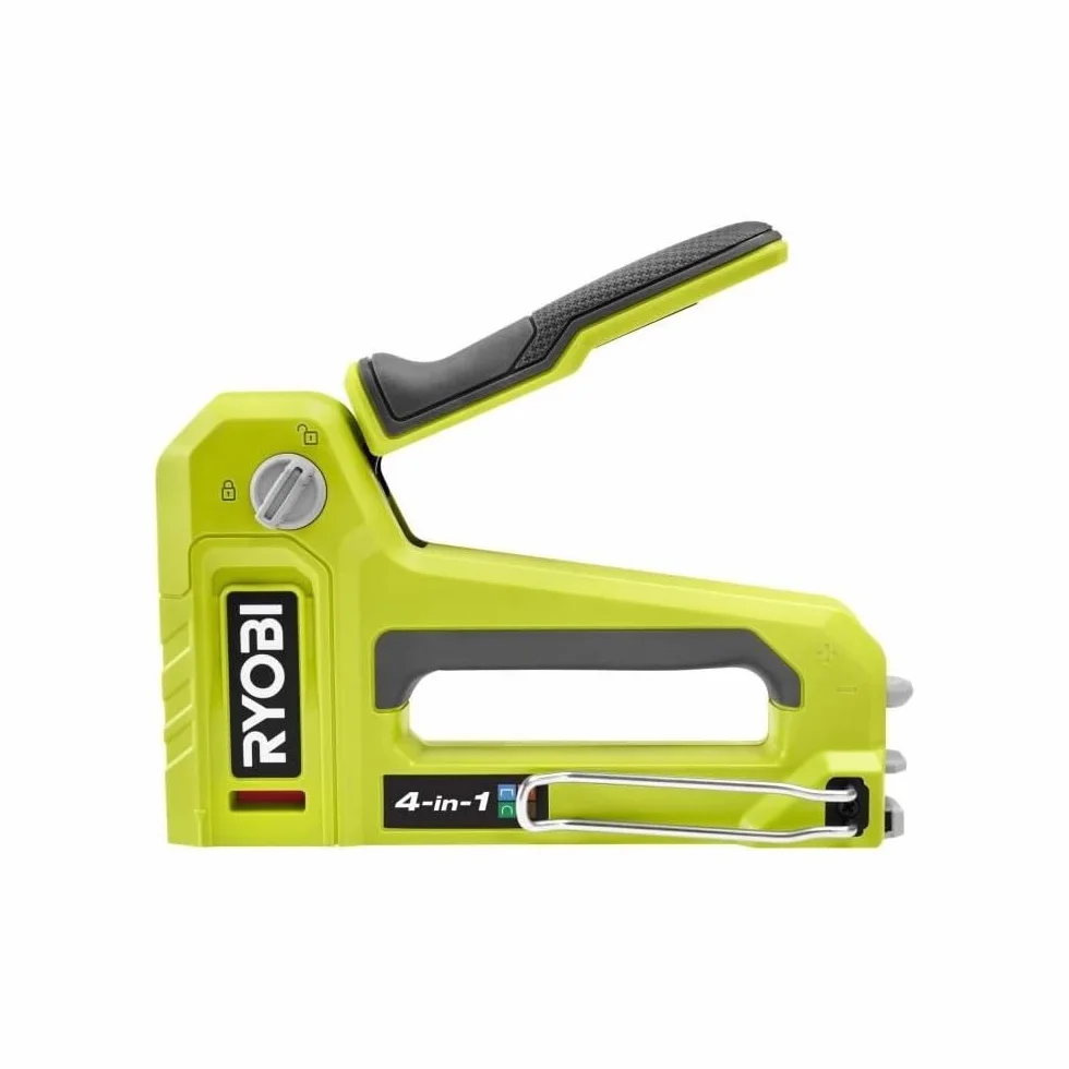 RYOBI - Agrafeuse Cloueuse 4-en-1 - RHFST4IN1 - Manuelle, Corps Métal, Agrafes T50/T25/JT21, Pointes 18G