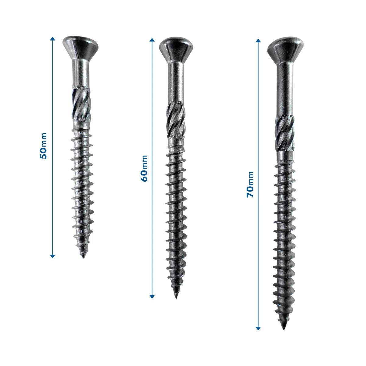 Lot de 600 vis terrasse en INOX A2 à tête fraisée réduite - Empreinte Torx 25 - Diamètre 5 mm - Longueur 50 mm