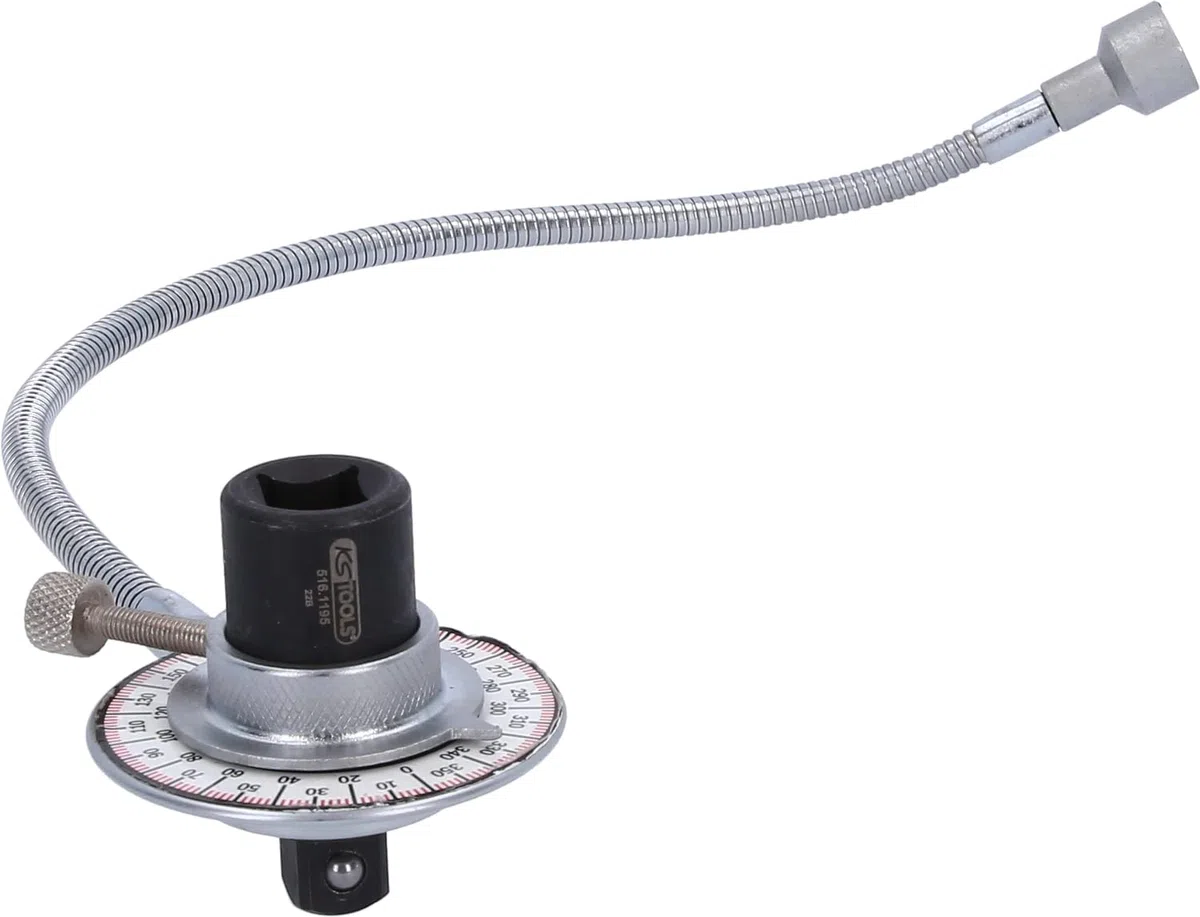 KS TOOLS 516.1195 - Clé de Serrage Angulaire - 1/2" - Flexible et Magnétique - Longueur : 480 mm Chromé