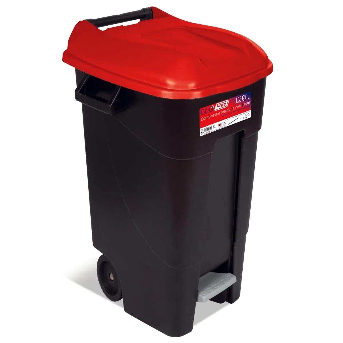 Tayg 423109 Conteneur à déchets EcoTayg 120P, Rouge