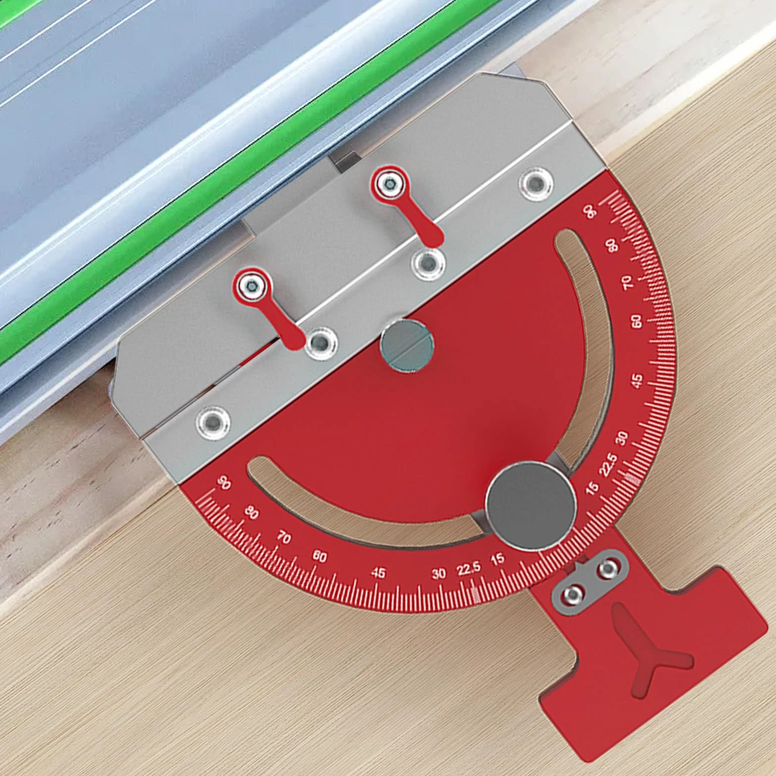 Jauge à onglet réglable multi-angles pour scie à table - Guide carré à angle droit - Pince auxiliaire pour Makita pour rail de guidage Festool