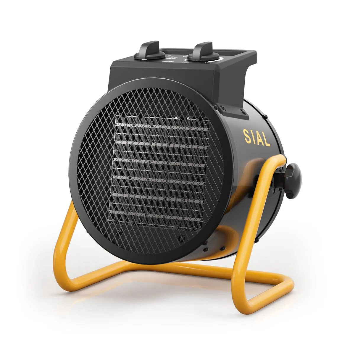 SIAL Chauffage Soufflant 3000 W - Radiateur électrique - Céramique - Chauffage Industriel - Chaleur Rapide 3 Secondes - Thermostat & Protection Surchauffe (Noir)