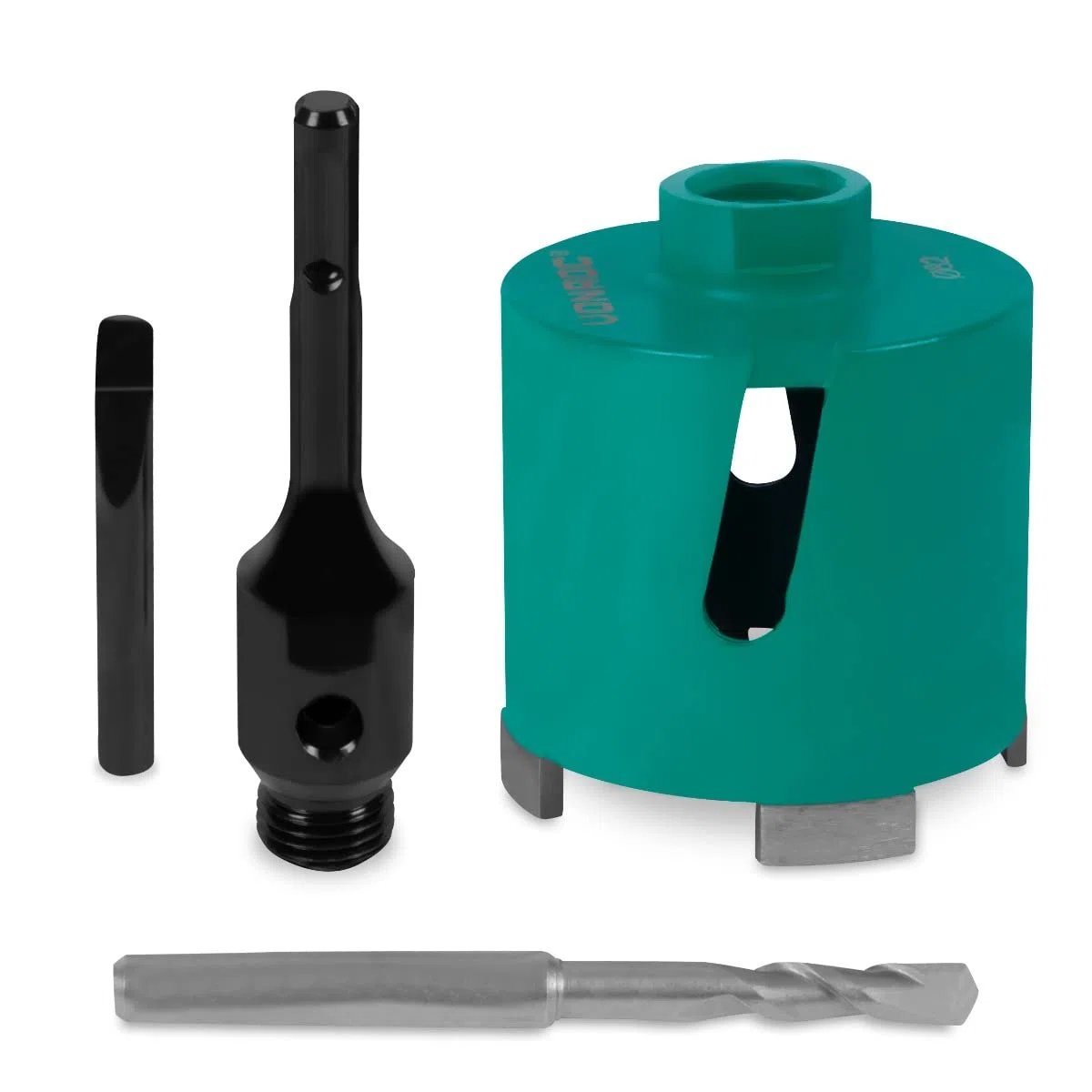 VONROC Carotteuse diamant SDS-Plus - 82mm - Universel - carotteuse diamant, foret de centrage, goupille d'expulsion et adaptateur SDS-plus inclus
