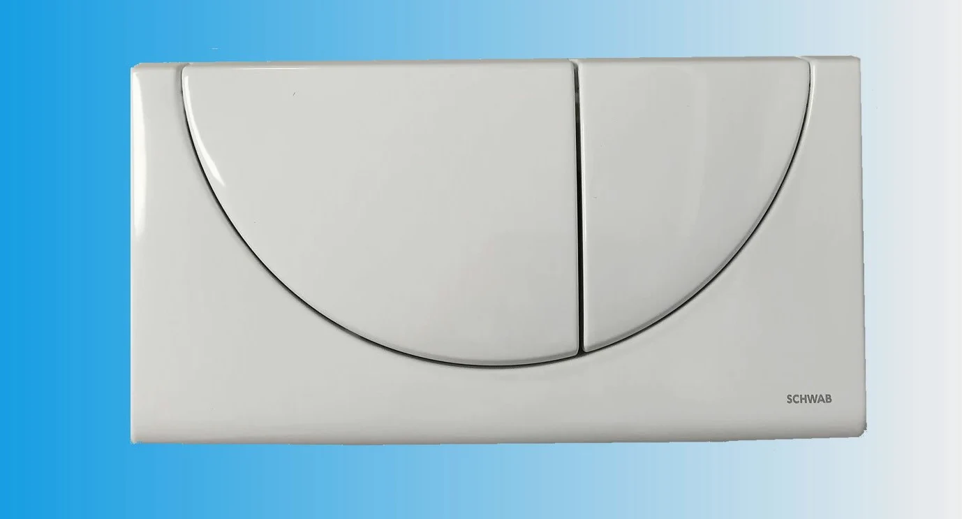 SCHWAB Plaque de commande VIVA 227556 Plaque de finition blanche