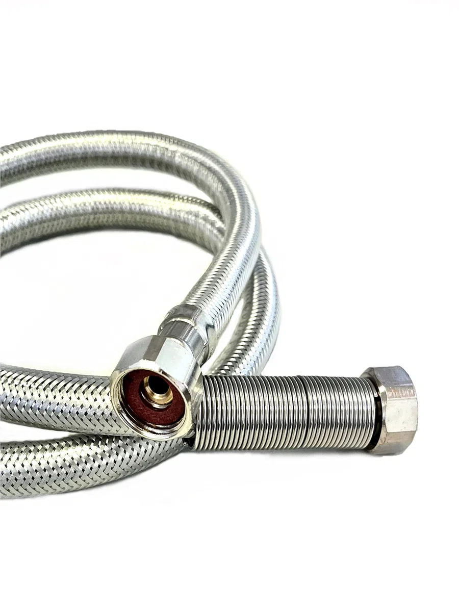 UZMAN Tuyau de douche Gastro 100 cm avec protection spéciale anti-torsion – Raccords standard 1/2" avec joints Tuyau de rechange pour cuisine et restauration