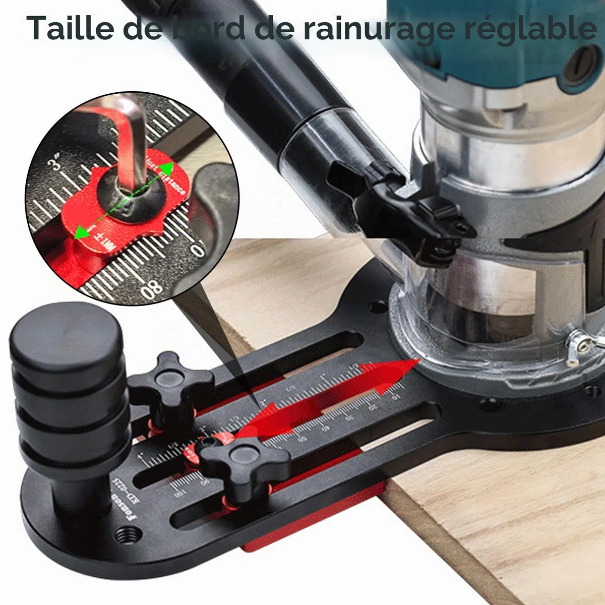 Base Tondeuse, Support Tondeuse à Fente 2 En 1 Base Fraisage Bois Support Fente Routeur Pour Machine à Rogner 65mm Outil Rainurage Base Routeur Pour Machines Rogner Pour Meubles D'armoires Bricolage