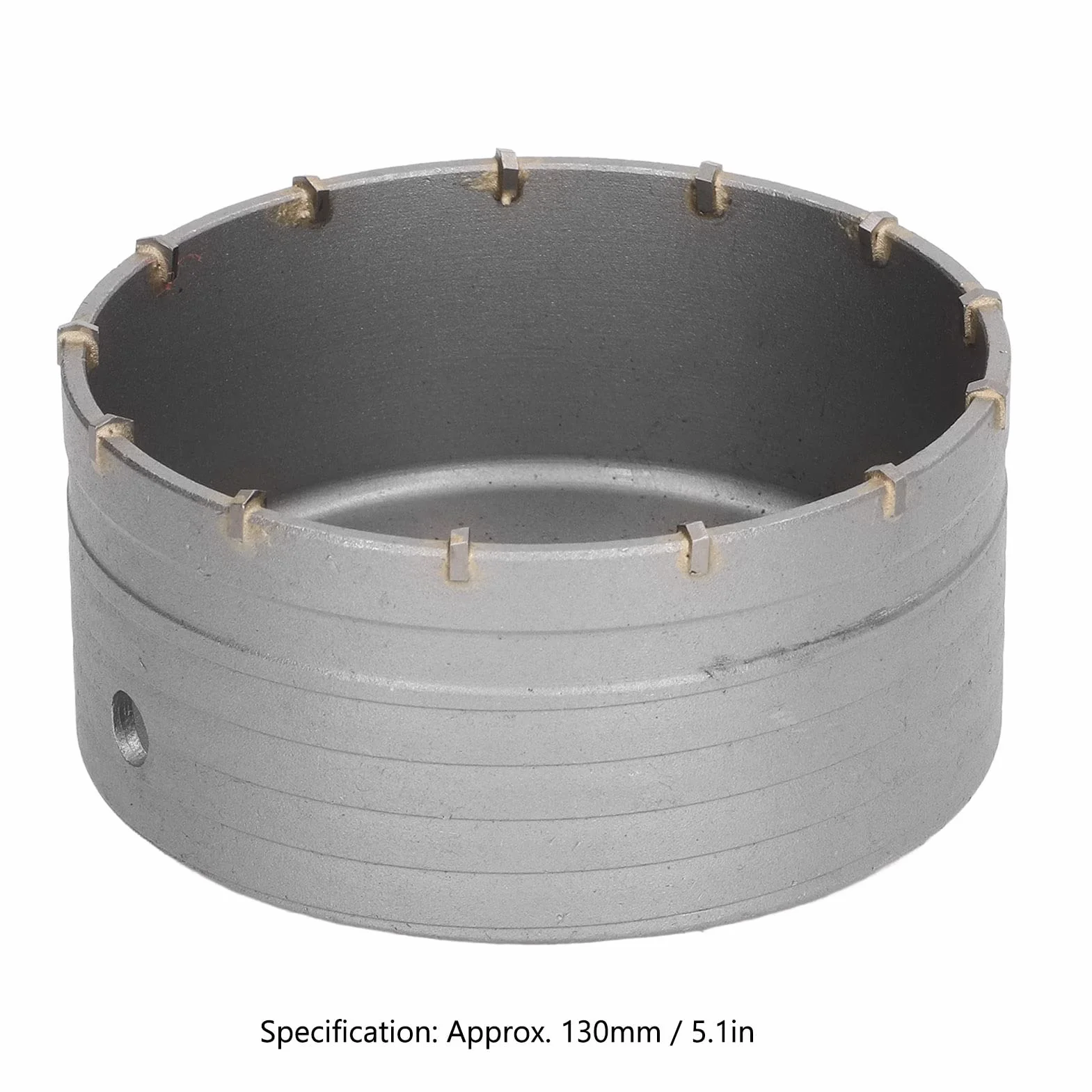 Marteau électrique scie cloche murale en carbure cémenté ouvre-trou creux professionnel coupe-trou en béton pour percer la coupe dans la pierre de mur de brique 130 mm 5,1 pouces