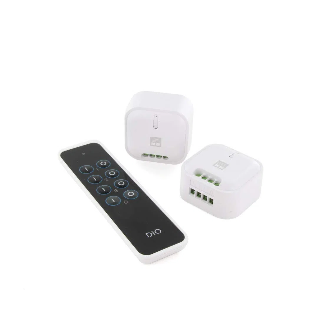 DiO Connected Home Set de 2 modules pour Volets avec télécommande à 3 canaux