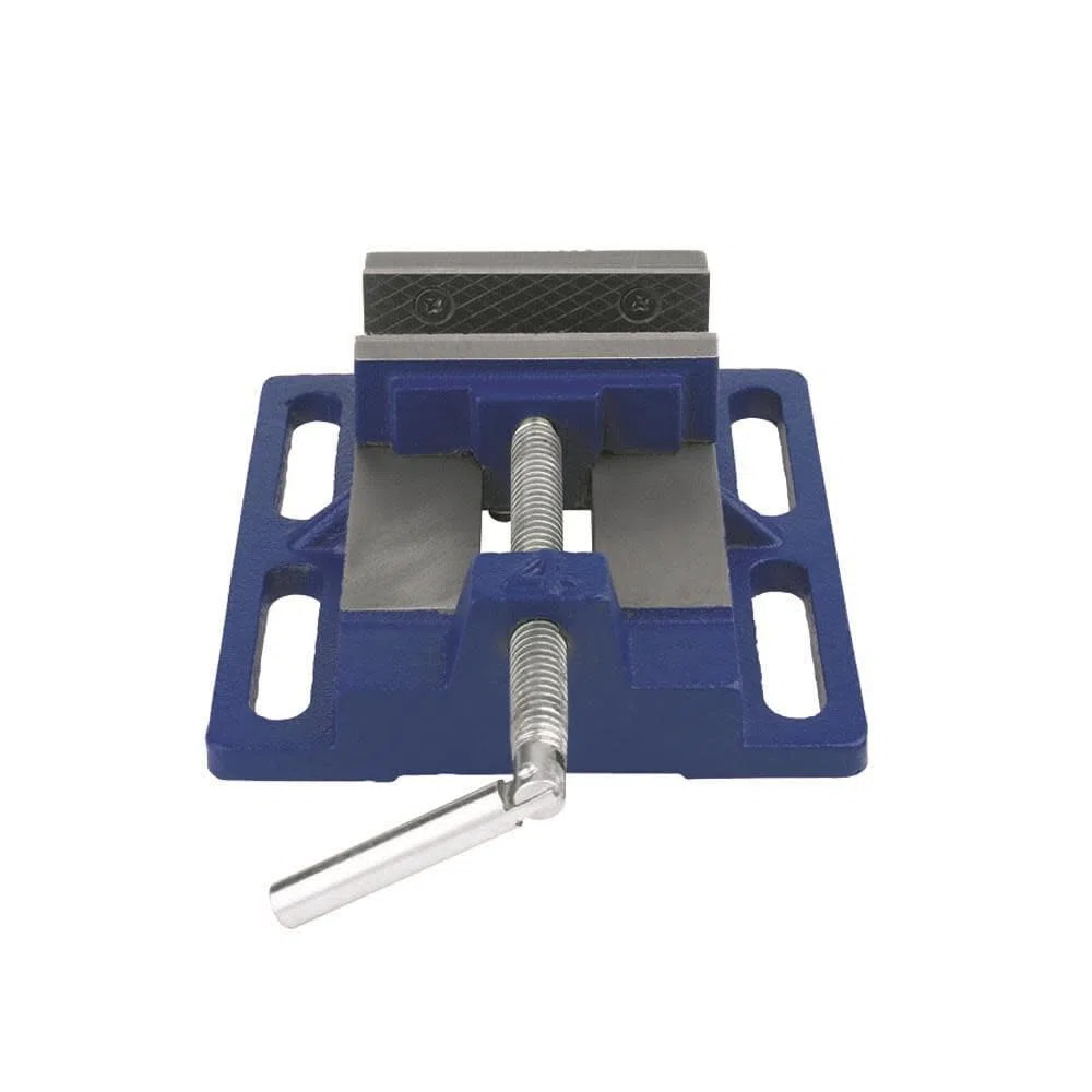 IRWIN Étau de presse pour perceuse, capacité de la mâchoire de 11,4 cm, fer forgé pour une durabilité ultime, base fendue pour une installation facile (226340), bleu