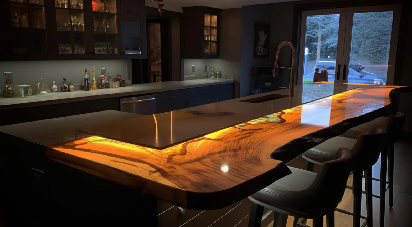 2,64Kg DIPOXY-2C-700PRO Résine époxy à 10cm transparente Glaçage Epoxyde bi composant Epoxy Resine Coulée Cristalline PRV table sol bois fibre carrelage colle