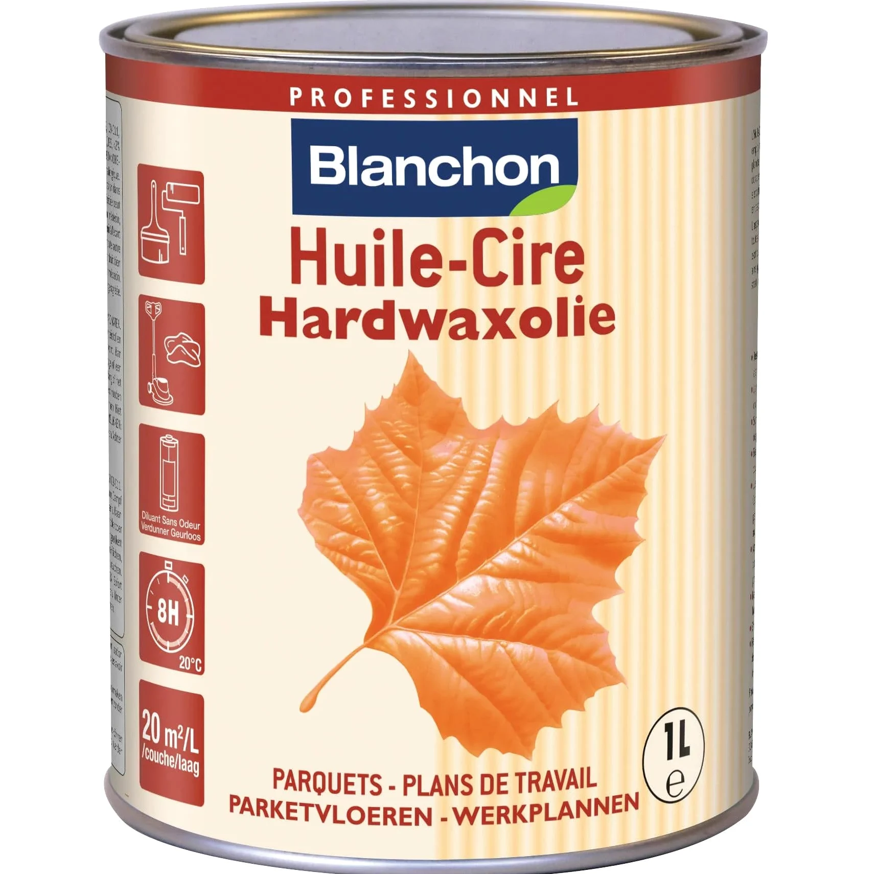 B632 Huile-cire 1 l Naturel