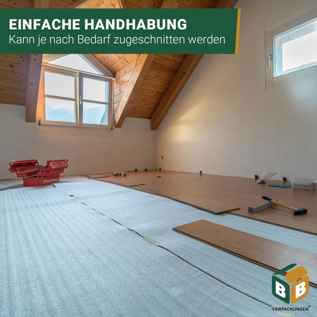 50 m² isolation 3 mm - laminé parquet isolation Boden Schall Base protection