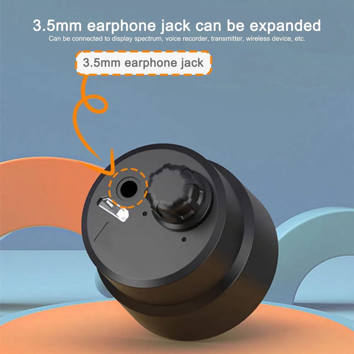 Amplificateur de Son, Microphone Amélioré Oreille Dispositif D'écoute Amplificateur à Travers la Porte Murale Outil Vocal Détecteur de Fuite de Tuyau Mural Fil 12 MA Haute
