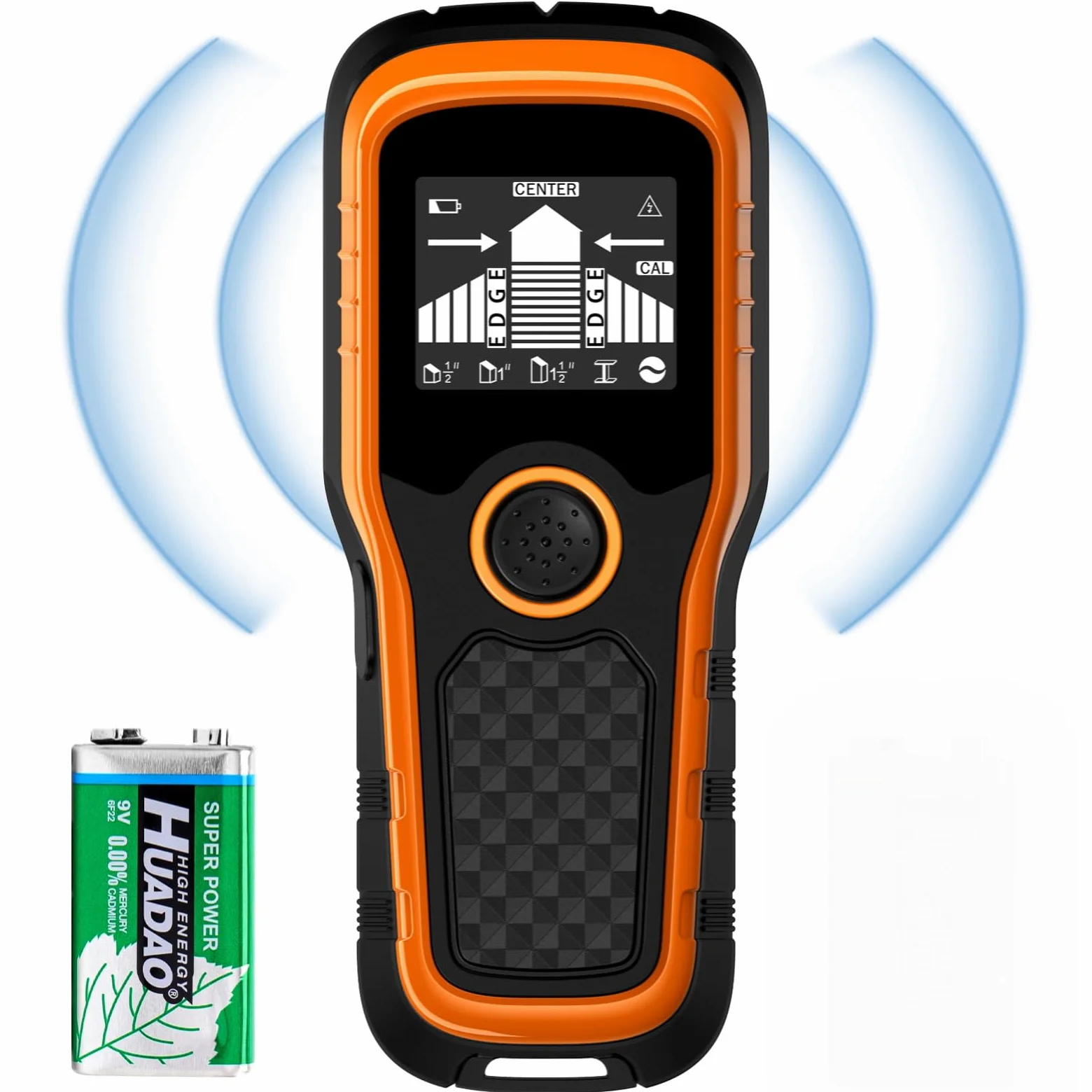 5 en 1 détecteur de Scanner Mural,Détecteur Mural avec Alarme sonore,Détecteur Humidité Mur pour Localiser Les Métaux, Chevilles en Bois, Câbles Électriques AC