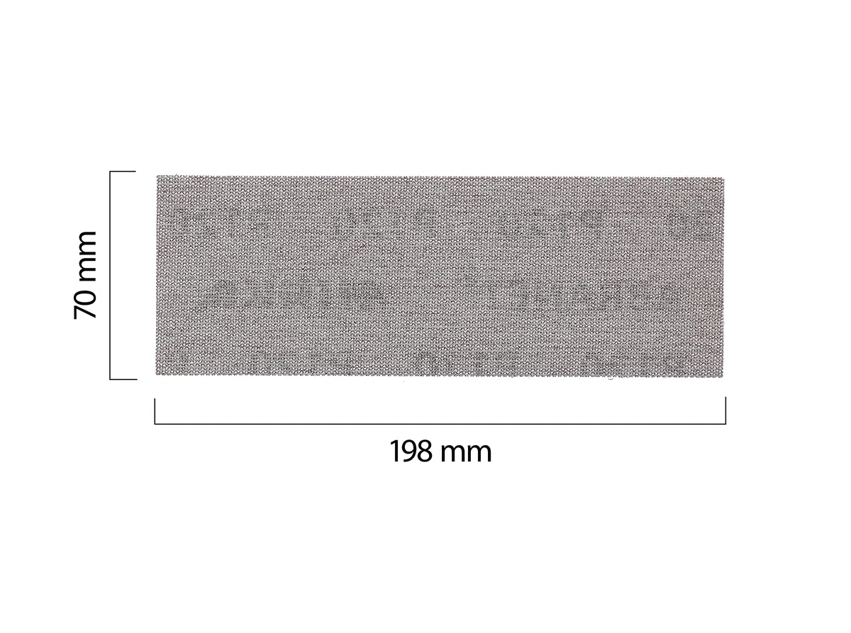 Mirka Abranet Bande abrasive auto-aggrippante 70x198 mm P120 | Bande abrasive auto-agrippante micro-perforée pour ponçage efficace bois mastic peinture plastique grain P120 50 pièces