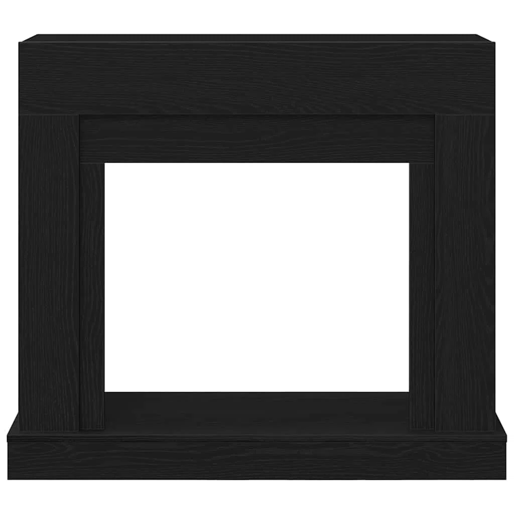 vidaXL Cadre de cheminée chêne Noir 100x30x87,5 cm Bois d'ingénierie, cheminée, Console de cheminée, Ensemble de Tour de cheminée, Tour de cheminée
