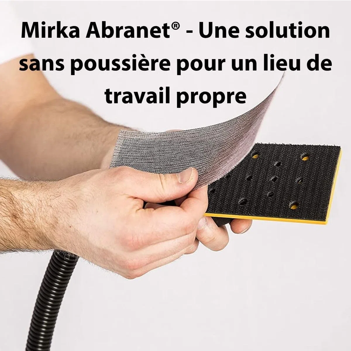 Mirka Abranet Bande abrasive auto-aggrippante 70x198 mm P120 | Bande abrasive auto-agrippante micro-perforée pour ponçage efficace bois mastic peinture plastique grain P120 50 pièces