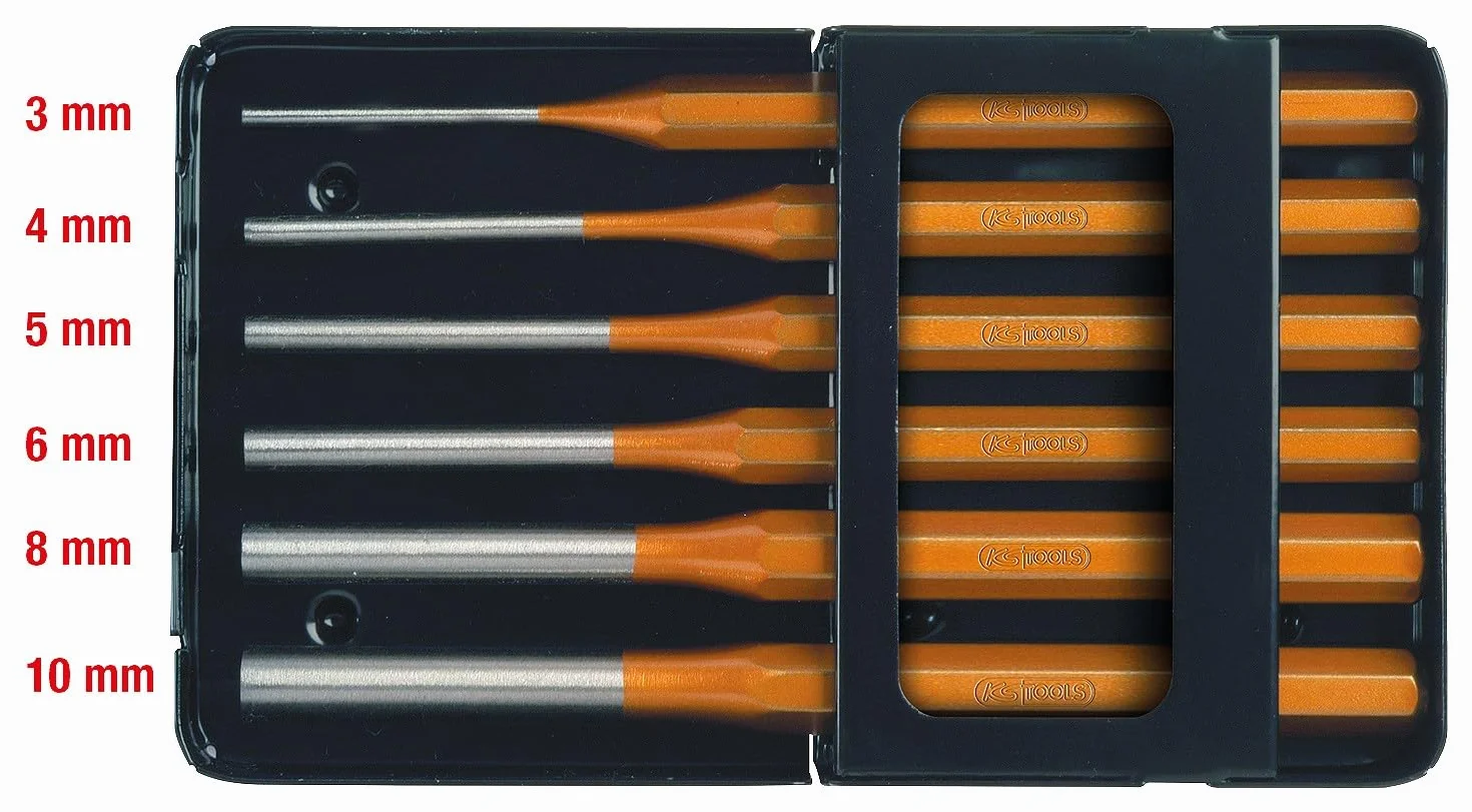 KS TOOLS Jeu de chasse-goupilles, 6 pièces 162.0370