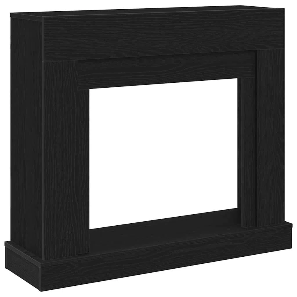 vidaXL Cadre de cheminée chêne Noir 100x30x87,5 cm Bois d'ingénierie, cheminée, Console de cheminée, Ensemble de Tour de cheminée, Tour de cheminée