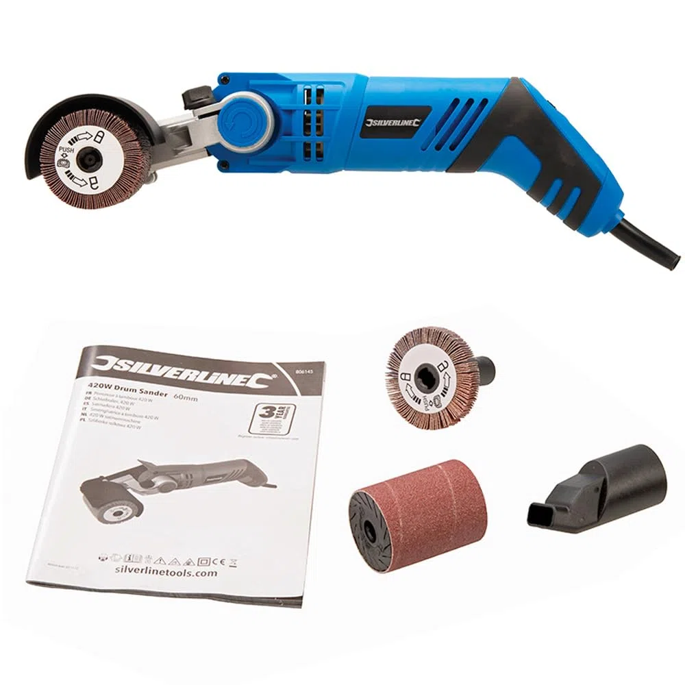 Silverline 980293 Ponceuse à tambour 420 W