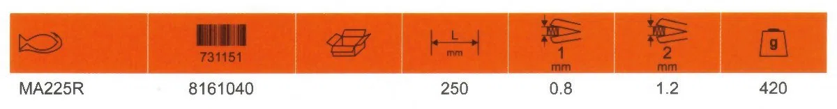 Bahco MA225R - Cisaille Ma225R Droite 25Cm