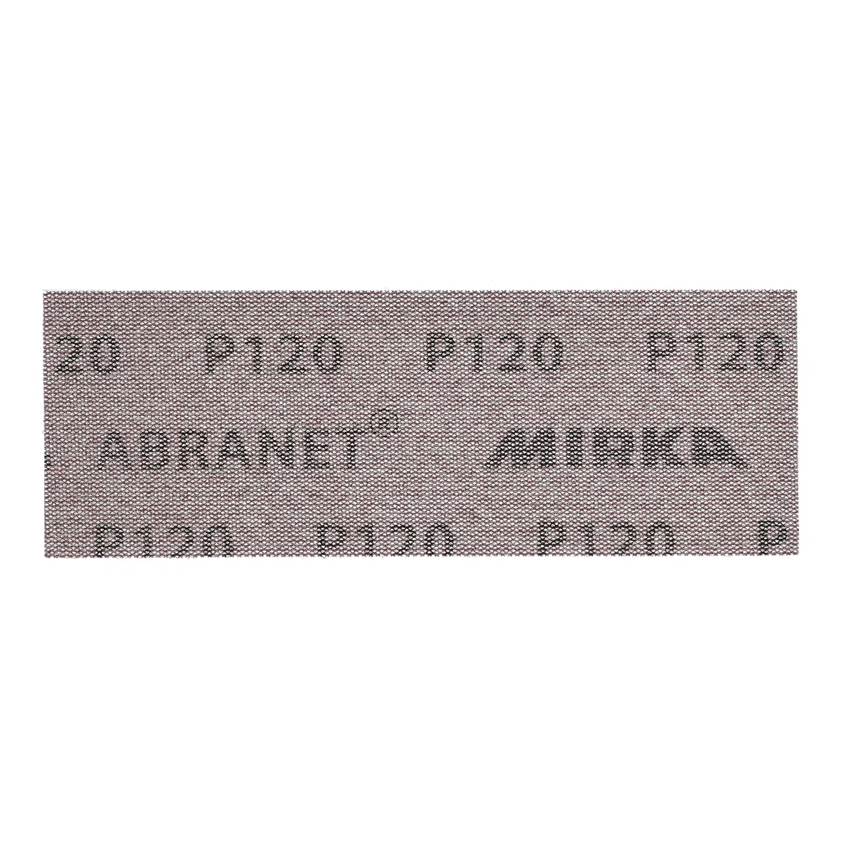 Mirka Abranet Bande abrasive auto-aggrippante 70x198 mm P120 | Bande abrasive auto-agrippante micro-perforée pour ponçage efficace bois mastic peinture plastique grain P120 50 pièces