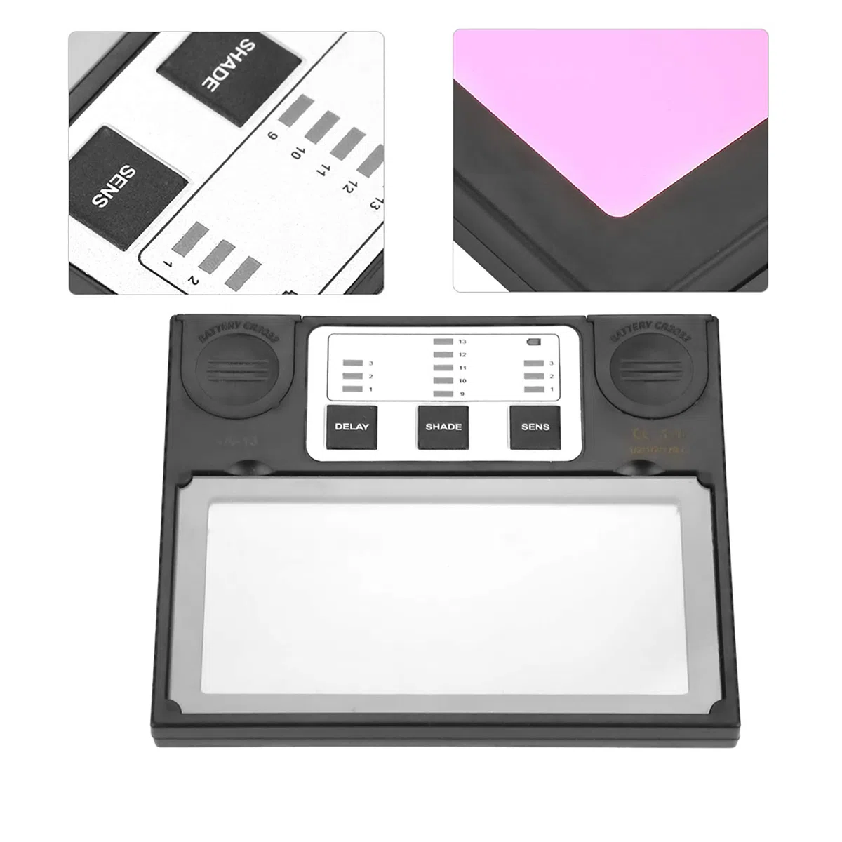 Lentille de Soudage électronique Horizontale Solaire Automatique LCD Gradation Casque de Soudage Ombre Soudeur Filtre Lunettes Sensibilité Réglable