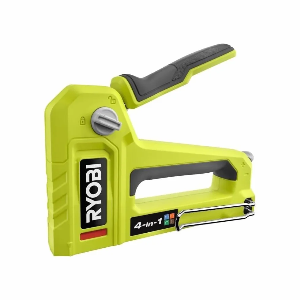 RYOBI - Agrafeuse Cloueuse 4-en-1 - RHFST4IN1 - Manuelle, Corps Métal, Agrafes T50/T25/JT21, Pointes 18G