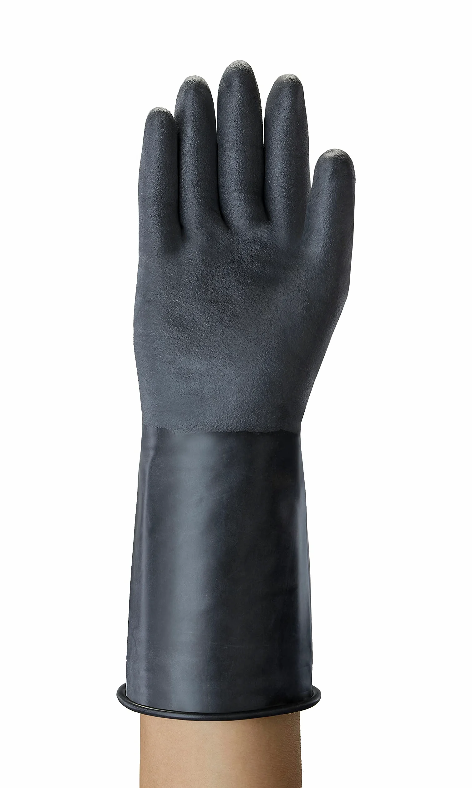 Ansell AlphaTec 38-514 Gants de Protection Chimique, Protection Maximale pour Travaux Dangereux, Design Souple et Confortable, Sans Latex, Homme Femme, Réutilisable, Taille L (1 Paire)
