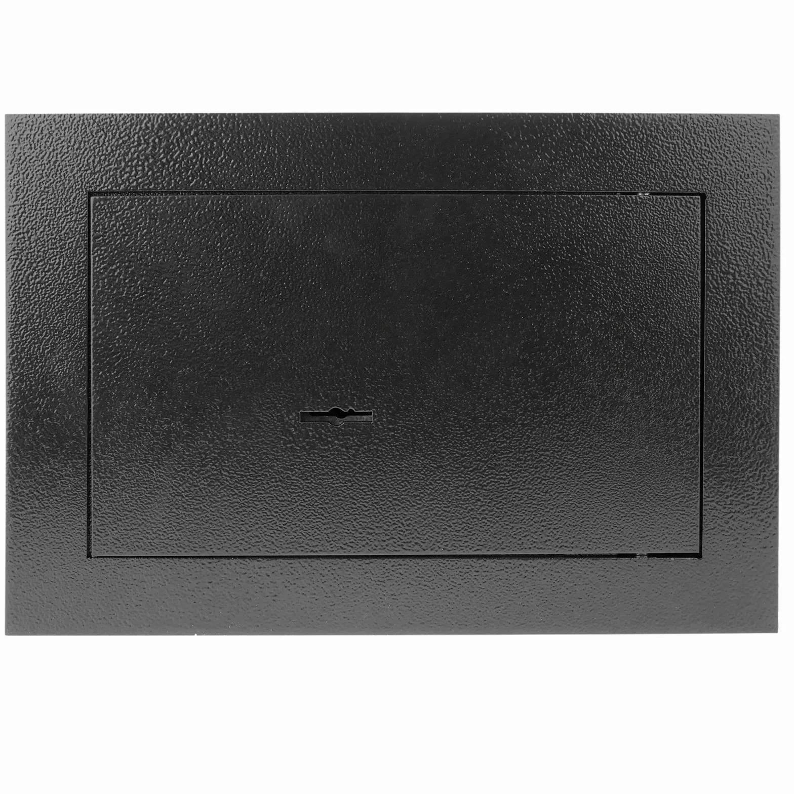 PrimeMatik - Coffre-fort de sécurité encastré en acier avec clés 26 x 15 x 18 cm noir